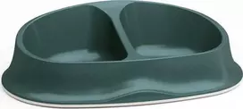 Zolux STEFANPLAST dubenėlis šuniui lub kota Chic plastikinis podwójna žalia 2x250 ml