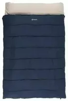Outwell Contour Lux Deep Mėlyna | Sleeping Bag | 220 x 145 cm | -22 to 12 °C | Both Side Zipper
