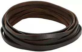 Odinis diržas Tamsiai rudas 1000 x 0,8 cm Oda
