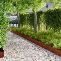Vejo kraštas 30 pcs 103 x 20 cm Plienas Rūdijanti