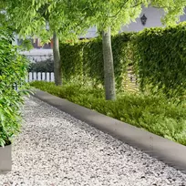 Vejo kraštas 30 vnt. 100 x 30 cm Plienas Sidabrinė