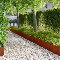 Vejo kraštas 30 pcs 100 x 30 cm Plienas Rūdijanti