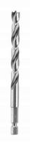 Bosch spiralinis grąžtas 5mm medienai, šešiakampis 1/4"