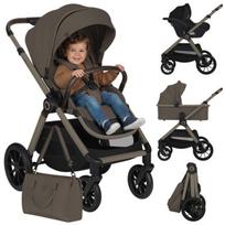 3-in-1 vežimėlis su automobiline kėdute Astrid i-Size ir lopšiu – iki 22 kg – Lionelo Layla Beige Taupe