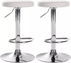 2 baro kėdžių rinkinys "Ponte" odos imitacijos chromas
