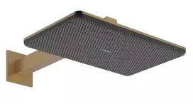 Hansgrohe Raindance Alive Q – dušo galvutė, 21x34 cm, 2 srovių tipai, šlifuotas bronzos spalvos 24550140