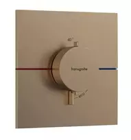 Hansgrohe ShowerSelect Comfort - potinkinis termostatinis maišytuvas, šlifuoto bronzos spalvos 15574140