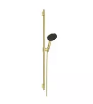 Hansgrohe Raindance Alive Select S – rankinis dušas, stovas ir žarna, 3 srovių tipai, EcoSmart, poliruotas auksas 24603990