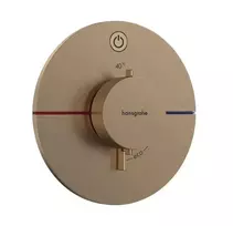 Hansgrohe ShowerSelect Comfort – į sieną įmontuojamas termostatinis maišytuvas, šlifuotas bronzos spalvos 15553140