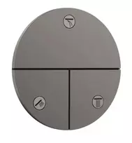 Hansgrohe ShowerSelect Comfort potinkinis maišytuvo vožtuvas, 3 išleidimo angoms, šlifuoto juodo chromo spalvos, 15558340