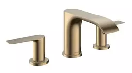 Hansgrohe Vivenis – praustuvo maišytuvas su išleidimo komplektu, 3 skylių montavimas, EcoSmart, šlifuotas bronzos spalvos 75033140