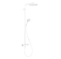 Hansgrohe Raindance S – dušo komplektas su termostatu, skersmuo 24 cm, 3 srovių tipai, EcoSmart+, matinis baltas 28825700