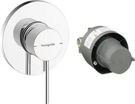 Hansgrohe Zesis S – paslėpta dušo armatūra, su montavimo korpusu, chromas 74618000
