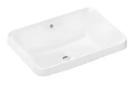 Hansgrohe Xuniva Q praustuvas, 55x40 cm, su perpildymo anga, be maišytuvo skylės, SmartClean, baltas 61066450