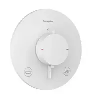 Hansgrohe Ecostat Comfort S – į sieną įmontuojamas termostatinis maišytuvas, skirtas 2 vartotojams, balta matinė 33718700