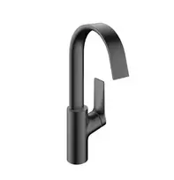 Hansgrohe Vivenis – praustuvo maišytuvas su pasukamu išliejimo vamzdžiu, EcoSmart, šlifuotas juodas chromas 75032340