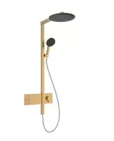 Hansgrohe Raindance Alive S – dušo rinkinys su termostatu, skersmuo 30 cm, 3 srovių tipai, šlifuotas bronzos spalvos 24582140