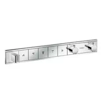 Hansgrohe RainSelect – paslėpta armatūra 5 vartotojams, chromuota 15358000