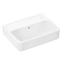 Hansgrohe Xanuia Q praustuvas 45x34 cm, su perpildymo funkcija, be skylės maišytuvui, baltas 60229450