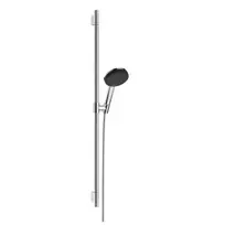 Hansgrohe Raindance Alive Select S – dušo komplektas: rankinis dušas, stovas ir žarna, 3 srovių tipai, EcoSmart, chromas 24603000