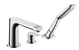 Hansgrohe Metris New – vonios krašto maišytuvas, 3 skylių montavimas, chromuotas 31190000