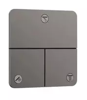 Hansgrohe ShowerSelect Comfort potinkinis maišytuvas su maišytuvu, 3 išleidimo angoms, šlifuoto juodo chromo spalvos, 15587340
