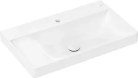 Hansgrohe Xelu Q praustuvas 80x48 cm, be perpildymo dangčio, su skyle maišytuvui, SmartClean, baltas 61033450