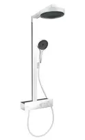 Hansgrohe Rainfinity – dušo rinkinys su termostatu, skersmuo 25 cm, 3 srovių tipai, balta matinė 28742700