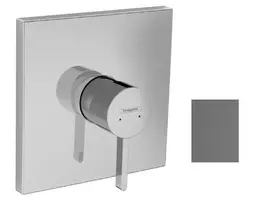 Hansgrohe Finoris – dušo maišytuvas, skirtas montuoti po sienoje, chromas, šlifuotas juodas 76615340