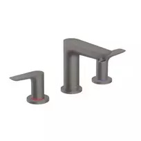 Hansgrohe Talis E – praustuvo maišytuvas su išleidimo komplektu, 3 skylių montavimas, chromas, šlifuotas juodas 71733340