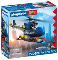 PLAYMOBIL Police Helicopter with Radar Function 72080