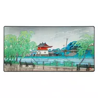 Pelės kilimėlis "LIT Mousepad" Rain at Shinobazu Pond, by Hasui - 450x400x3mm