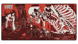 Pelės kilimėlis "LIT Mousepad" Skeleton Spectre, by Utagawa Kuniyoshi (Raudonas) - 1200x600x3mm
