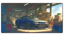 Pelės kilimėlis "LIT Mousepad" Gerald's GTR R34 - 900x400x3mm