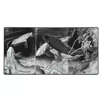 Pelės kilimėlis "LIT Mousepad" Carp with Wisteria, by Yoshitoshi (Tamsus) - 900x400x3mm