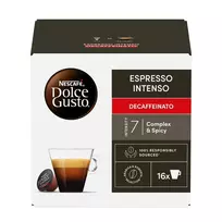 Kavos kapsulės NESCAFÉ Dolce Gusto Espresso Intenso Decaf, 16 vnt, 99g