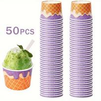 Popieriniai kepimo ir ledų puodeliai, Vaflinė-violetinė