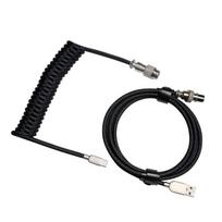 Klaviatūros laidas Royal Kludge Coiled (Juodas)