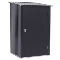 Metalinis sodo įrankių namelis 1 x 1 m, 0,92 m² - tamsiai pilkas