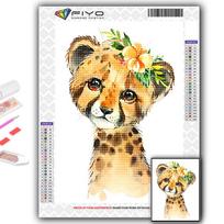 5D DIY Cartoon Little Animals Cross Stitch Rhinestones Diamond Drawing Embroidery Mosaic Home Decor Full Round 20X30CM