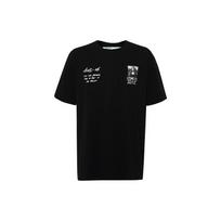 Off-White Mona Lisa Series SS19 Round Neck Short Sleeve T-Shirt Men Tops Black OMAA027S191850051020 XS