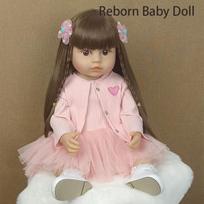 55 CM 22 Inch Reborn Dolls Realistic Full Silicone Baby Bebe Vinyl Newborn Girl Doll Princess Toddler Toy Gift 55cm