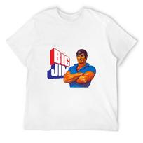 Big Jim T-Shirt oversized t shirt plus size tops funny t shirts men S