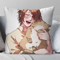 Hange Zoe Anime Attack On Titan Pillow Case Square Pillow Bedroom Sofa Leisure Comfort CushionLiving Room Home Decoration 40X40 12x12Inch