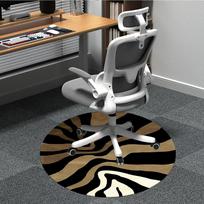 1pc Zebra Print Animal Office Round Area Rug, Indoor Mat Suitable ForOffice, Under Office Chairs Bedroom Living Room Home Decor, Room Decot275 80cm by 80cm