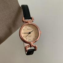 Barsh Hong Kong Style Watch Female Student Retro Literary Niche Women'S Belt Simple Thin Belt Round Small Dial Women