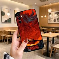 D&D Dungeons and D-Dragons Game Phone Case Black Silicone Soft For Samsung Galaxy A73,A72,A71,A70,A53,A52,A51 Samsung a21s