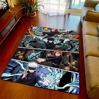 Jujutsu Kaisen Floor Mat Rug Carpet Non Slip Soft Area Rug Bedroom Living Room Home Decorative -QJY 60x90cm