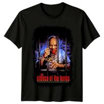 Avinėlių tyla (1992 m) Filmo plakato įkvėpti marškinėliai Retro 80-ųjų T-shirt 3XL