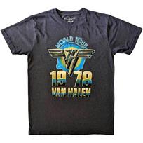 Van Halen Unisex T-Shirt: World Tour '78 (Small) L